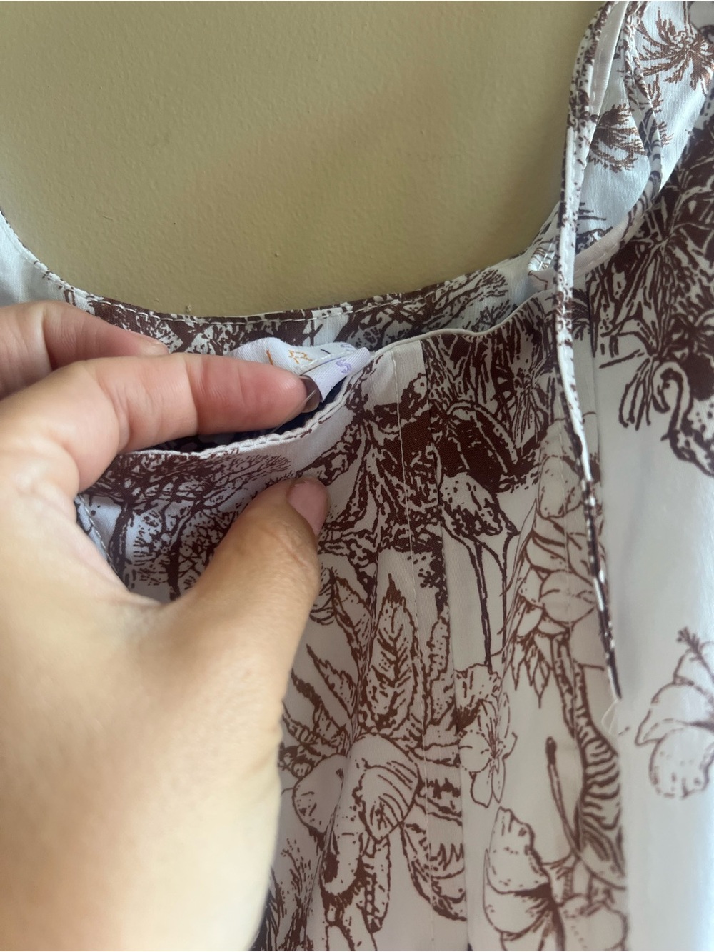 iris Brown Floral Tie-Shoulder Bodice corset Top - Picture 6 of 7